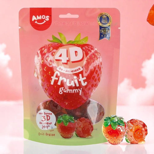 Bonbon 4D Fourré - Fruit Fraise