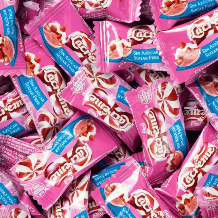 ⭐🍬 Lacrême fraise et crème - Bonbons sans sucre - Vidal