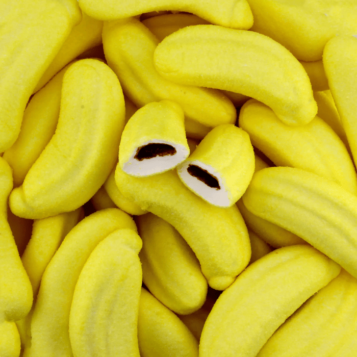 ☁🍫 Marshmallows Banane Fourré Chocolat - 50g - Bulgari