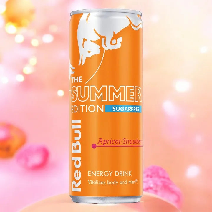 Red Bull Apricot Edition Sugarfree (Apricot - Strawberry) (Version UK) 🌿