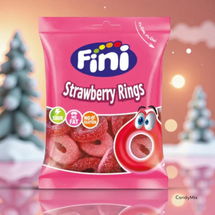 Sachet Fini Anneaux Fraise