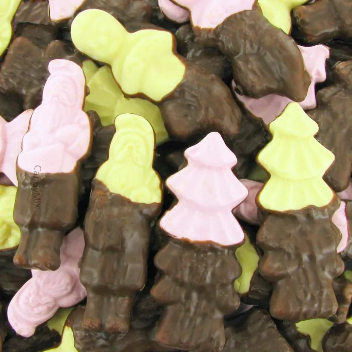 ☁️🍫 Guimauves Mi-Enrobées de Chocolat Lait Noël - Stel'choc